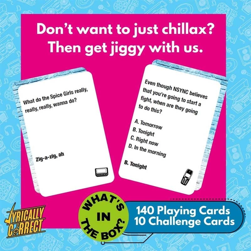 🎶Lyrically Correct Pop Quiz 90s & 2000s Edition Music Trivia Game