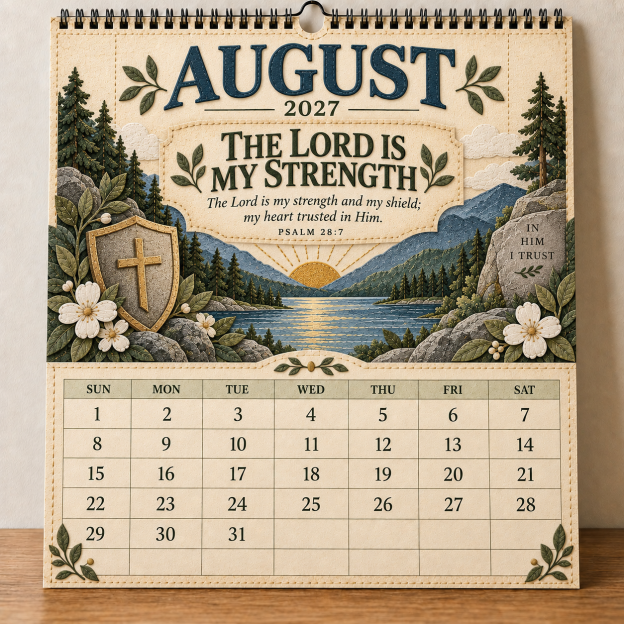 ✝️ 2027 Psalms of Comfort & Strength Wall Calendar