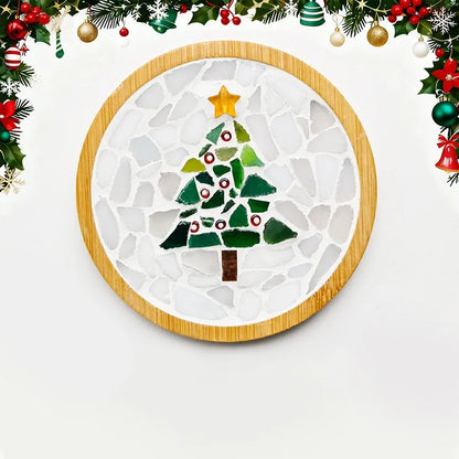 DIY Mosaic Christmas Coaster Kit – 6 Designs
