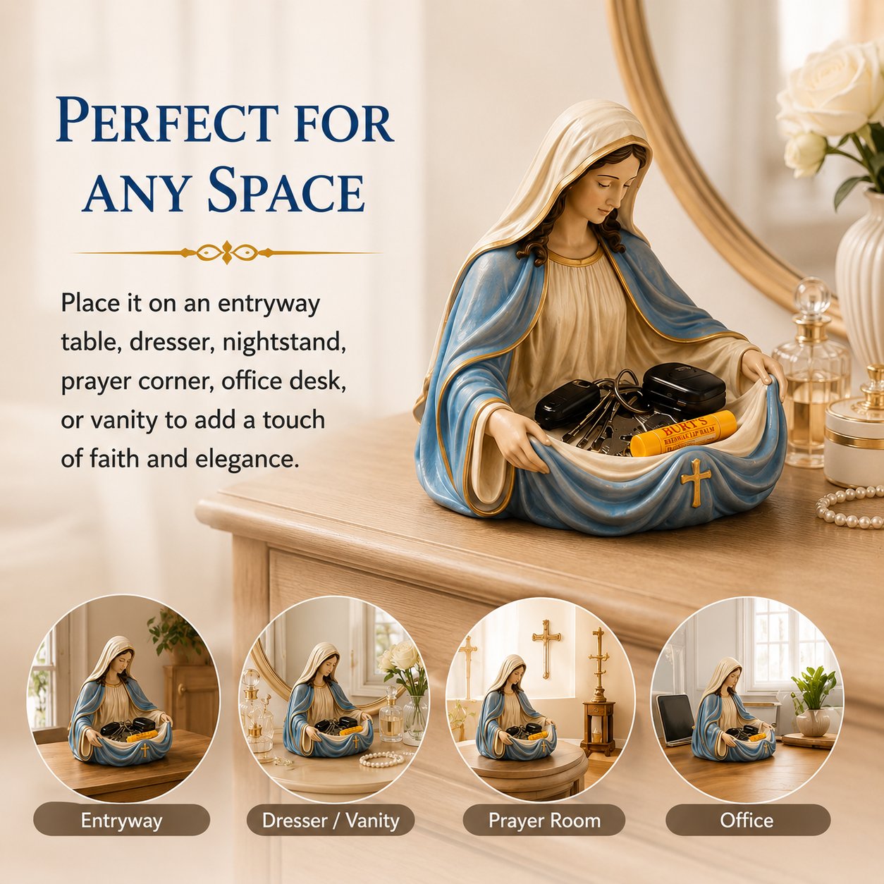 🔥 Handmade Virgin Mary Catch-All Bowl