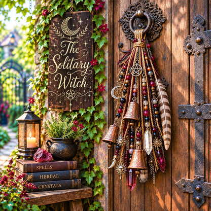🔮Witchy Door Charm | Bells, Crystals & Celestial Hanging Decor🔮