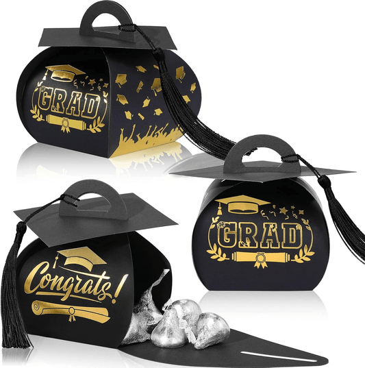 🔥🔥2026 Graduation Candy Box with Tassel Table Centerpieces-Graduation Cap Gift Boxes🎁