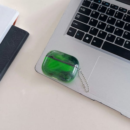 Glow in The Dark Protective Cover with Moving Liquid Sand for AirPods Pro 4, 3, 2 & Original Models