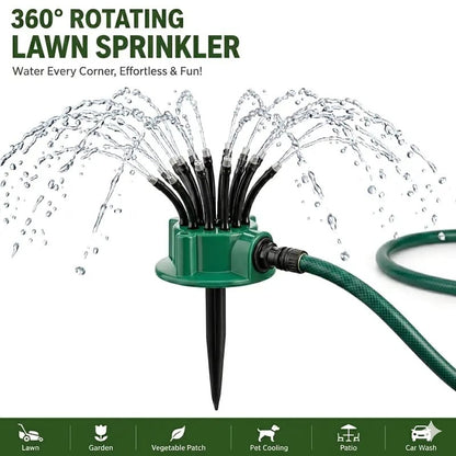 Adjustable Multi-Nozzle Lawn Sprinkler