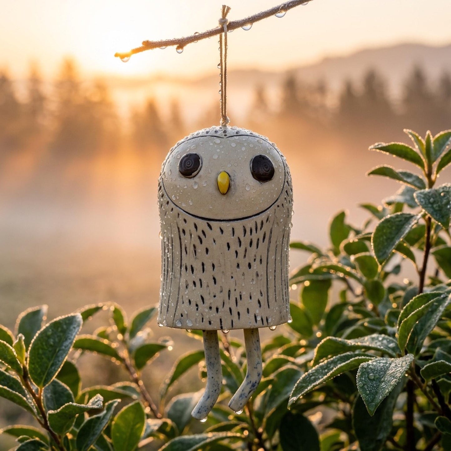 Handmade Whimsical Animal Wind Chime Ornaments