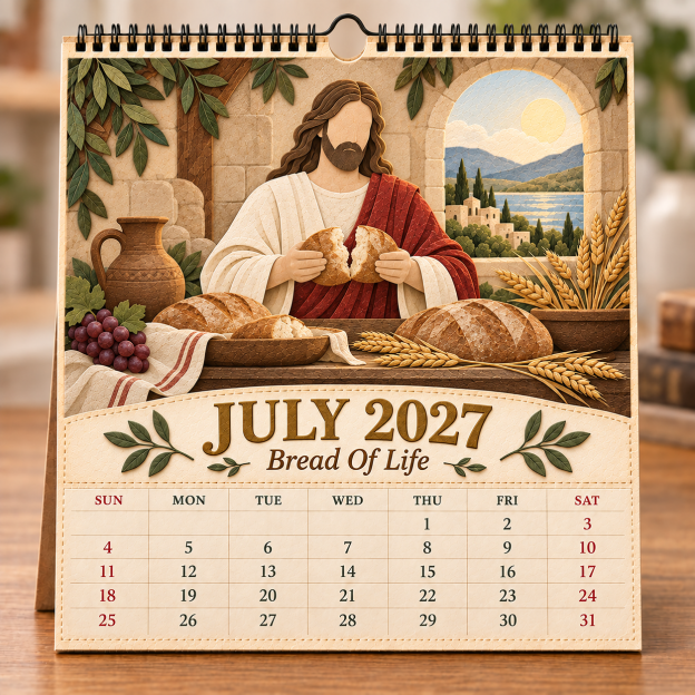 ✝️ 2027 A Year With Jesus Wall Calendar