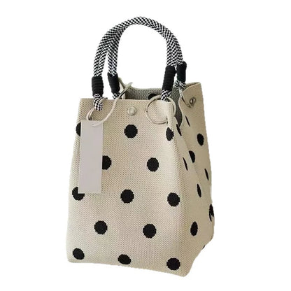 👜💥 Cute Polka Dot Handbag for Women – Classic Dot Print, Roomy, Everyday Chic ✨