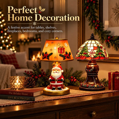🎅 Santa Claus & Reindeer LED Resin Lamp Decoration