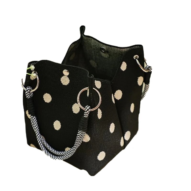 👜💥 Cute Polka Dot Handbag for Women – Classic Dot Print, Roomy, Everyday Chic ✨