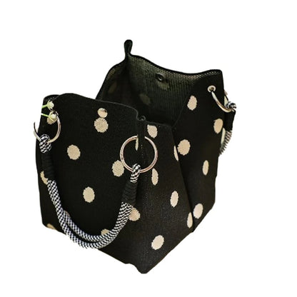 👜💥 Cute Polka Dot Handbag for Women – Classic Dot Print, Roomy, Everyday Chic ✨