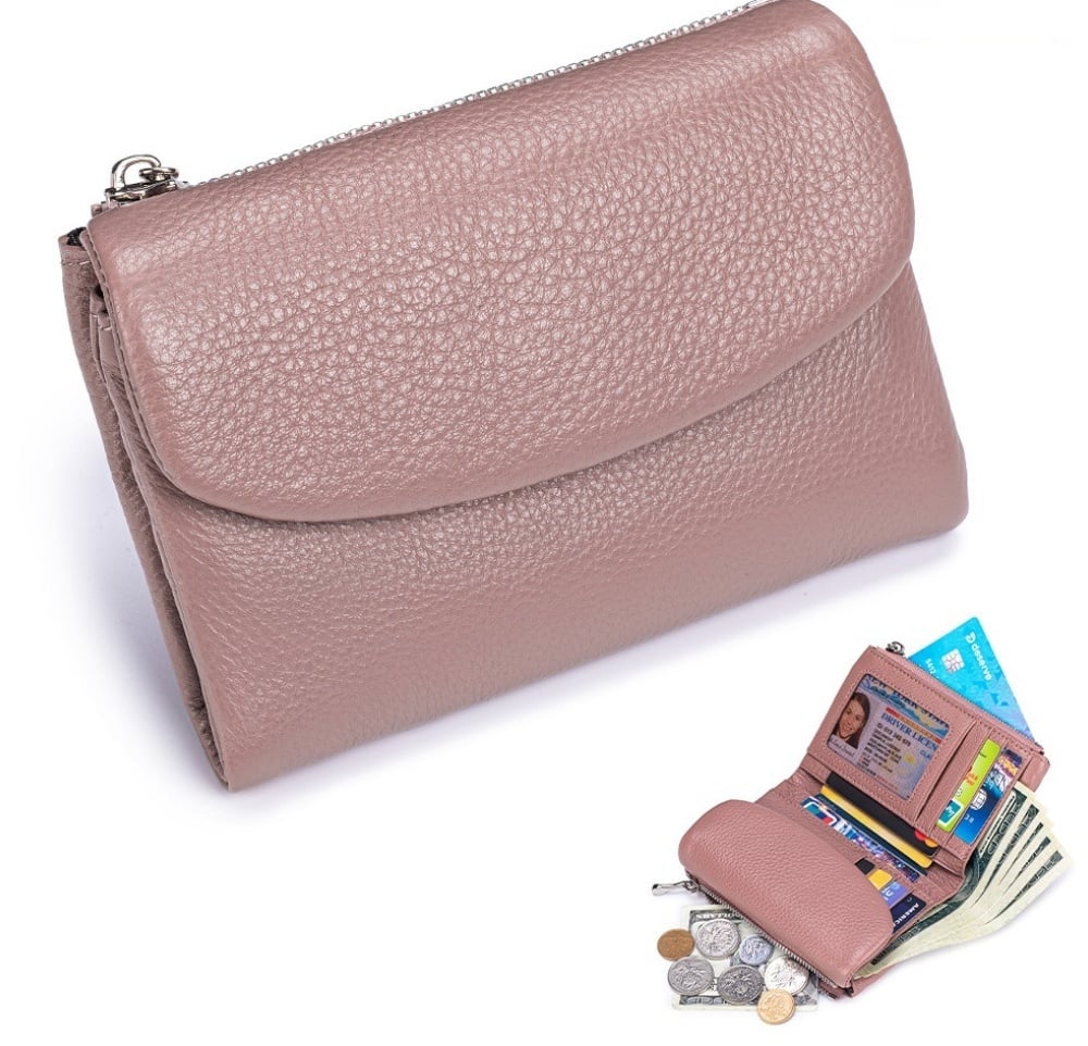 🔥⏰Unisex Pebble Real Leather RFID Wallet🔥