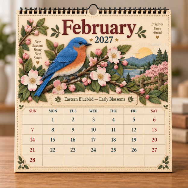 🐦 2027 Birds Of America Wall Calendar