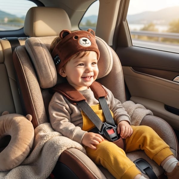 🏆🎧 Kids’ Animal Bluetooth Sleep Headband Headphones