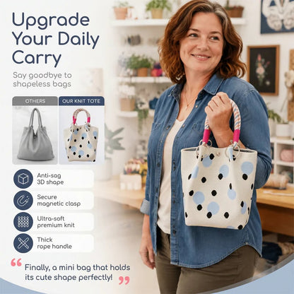 👜💥 Cute Polka Dot Handbag for Women – Classic Dot Print, Roomy, Everyday Chic ✨