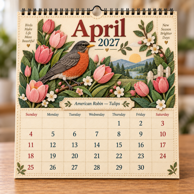 🐦 2027 Birds Of America Wall Calendar