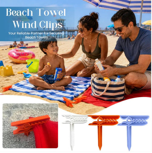 🦖 Dinosaur Shape Beach Towel Clips | Windproof Sand Secure Holder