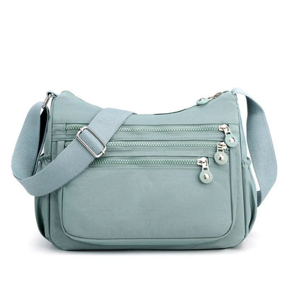 ✨ Lightweight Nylon Crossbody Bag – Multi-Pocket, Water-Resistant, Adjustable 🔧