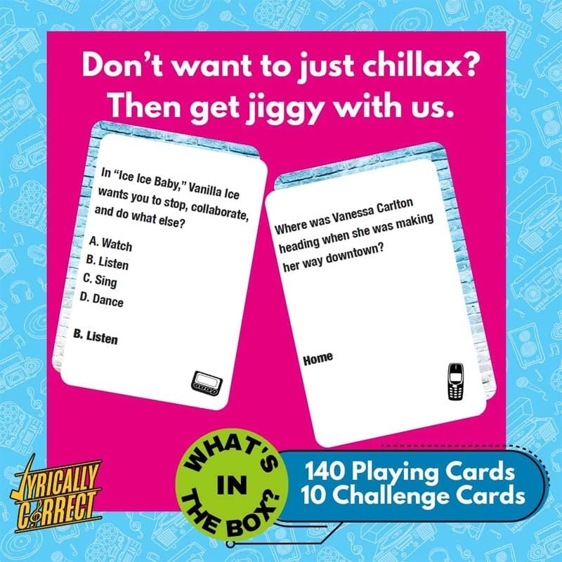 🎶Lyrically Correct Pop Quiz 90s & 2000s Edition Music Trivia Game