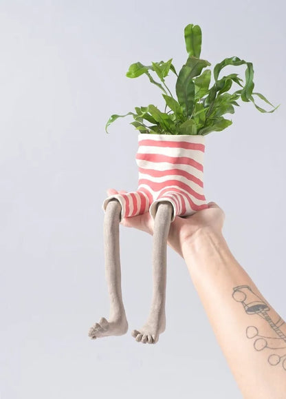 👖 The Hanging Legs Family Whimsical Hanging Legs Planter – Cute & Funny Home Decor