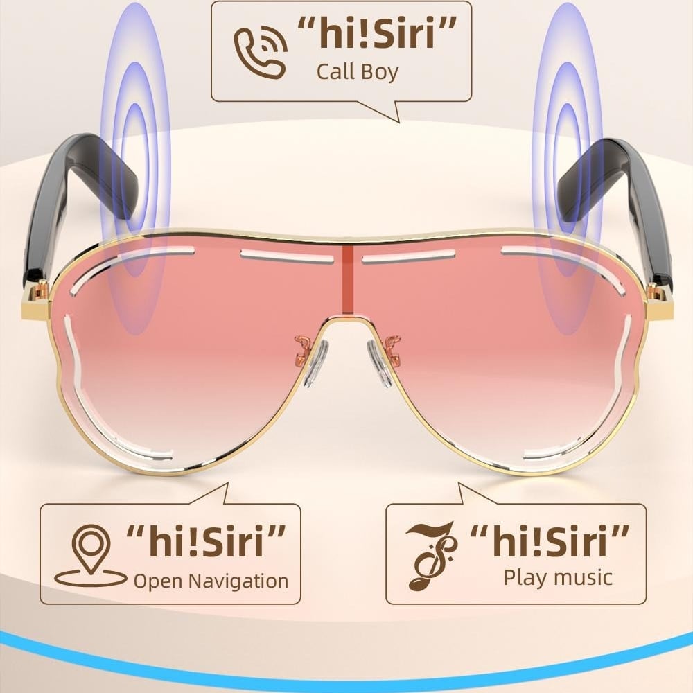 😎 Smart Bluetooth 5.4 Audio Sunglasses – Open-Ear, UV & Blue Light Protection