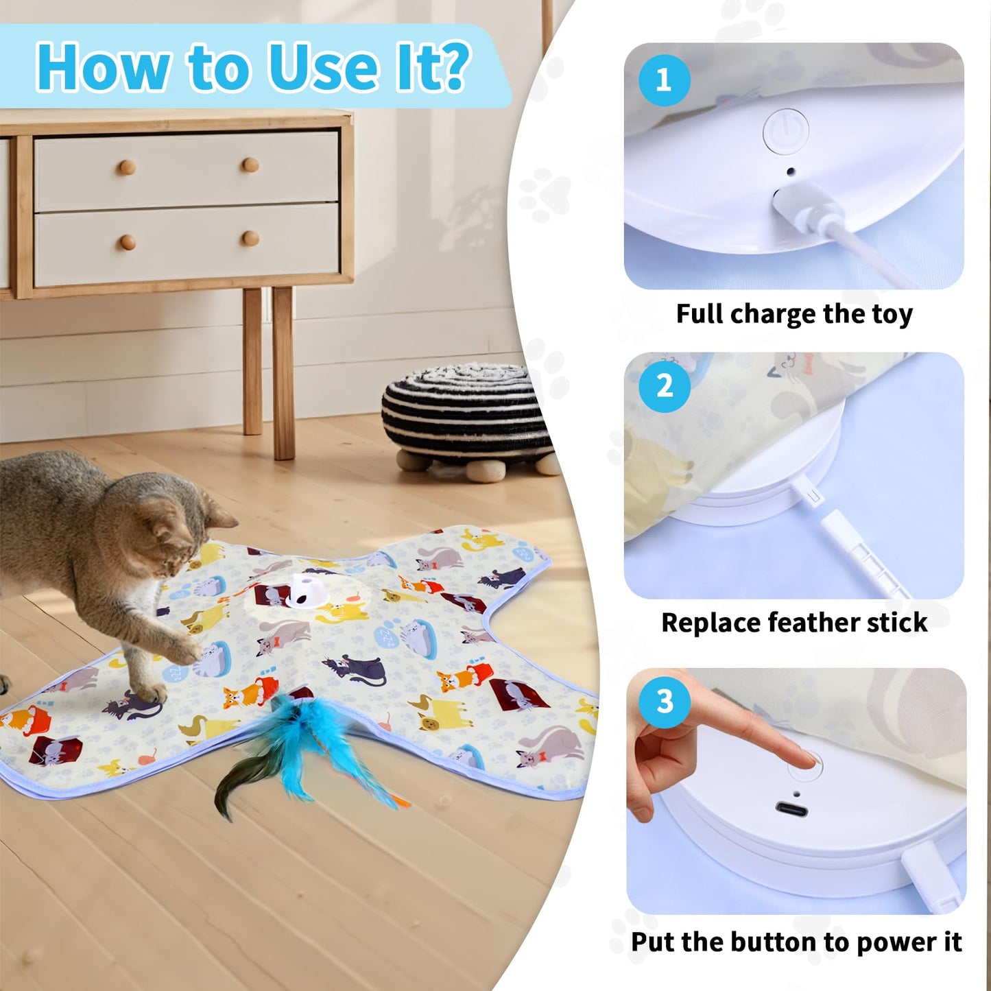 2 in 1 Hide and Seek Game Cat Toy