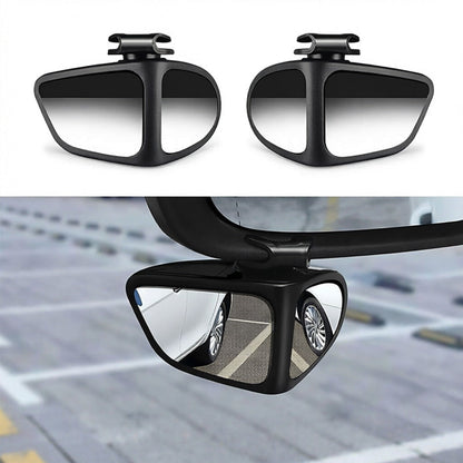 🚗 360° Blind Spot Wide-Angle Rearview Mirror – Adjustable Clip-On Car Auxiliary Mirror for Parking, Reversing & Side View Assistance