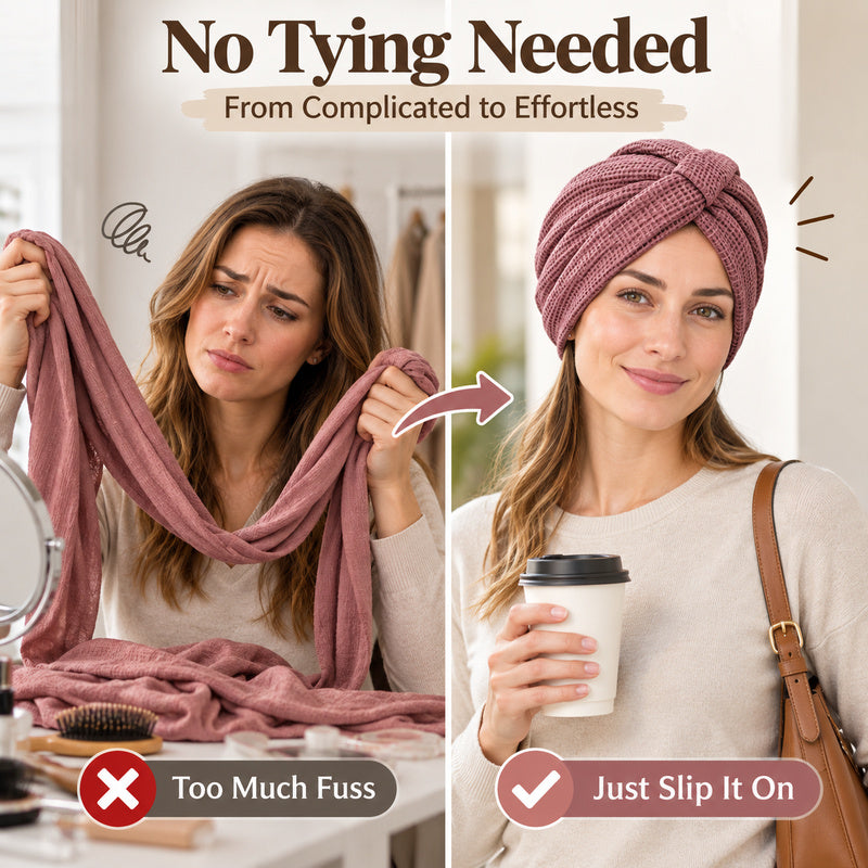 🧣 8-Color Cross-Knot Turban