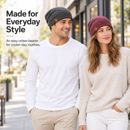 🧢🍂Relaxed-Fit Knit Hat — Lightweight Knit, All-Day Comfort ☁️💛