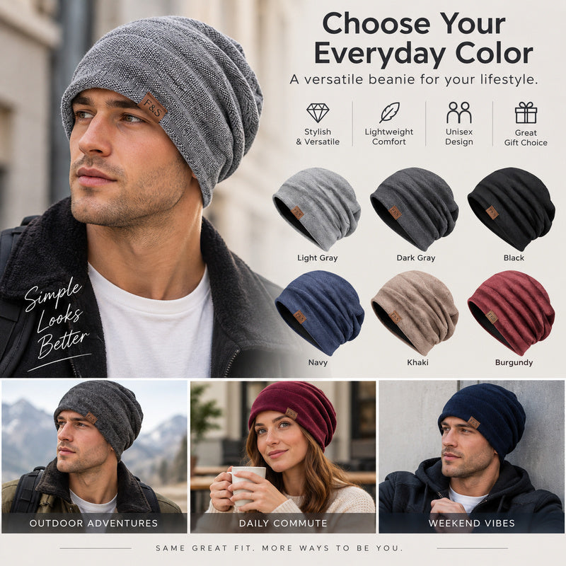 🧢🍂Relaxed-Fit Knit Hat — Lightweight Knit, All-Day Comfort ☁️💛