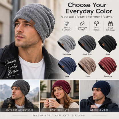 🧢🍂Relaxed-Fit Knit Hat — Lightweight Knit, All-Day Comfort ☁️💛