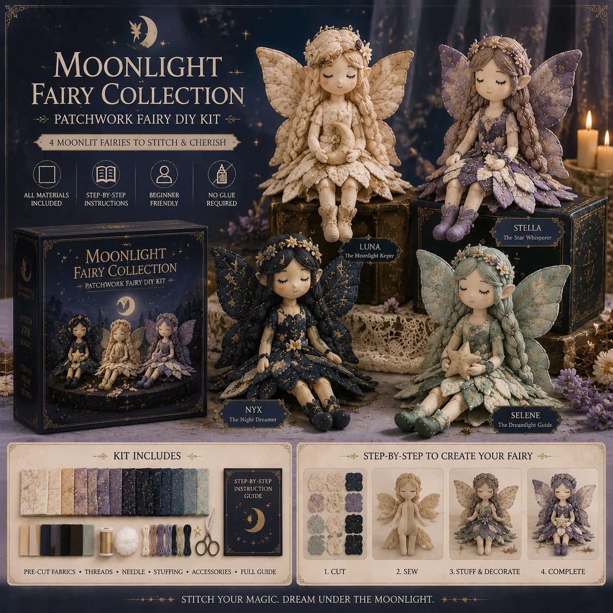 🧵Fairy Patchwork DIY Collection