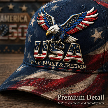 USA Faith, Family & Freedom Cap