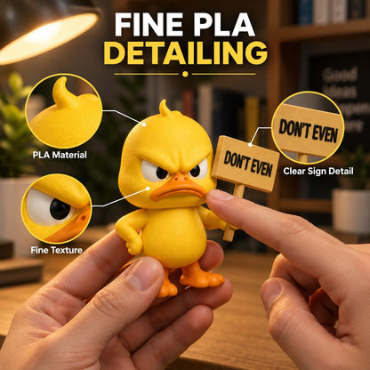 Quacko Angry Duck Collection – Sarcastic Desk Figurines, Funny Decor for Office Workspace & Home Shelves