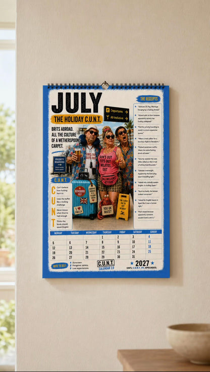 2027 C.U.N.T. Calendar 2.0 - The Calendar That Finally Has A Personality 😈