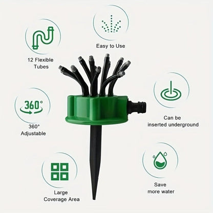 Adjustable Multi-Nozzle Lawn Sprinkler