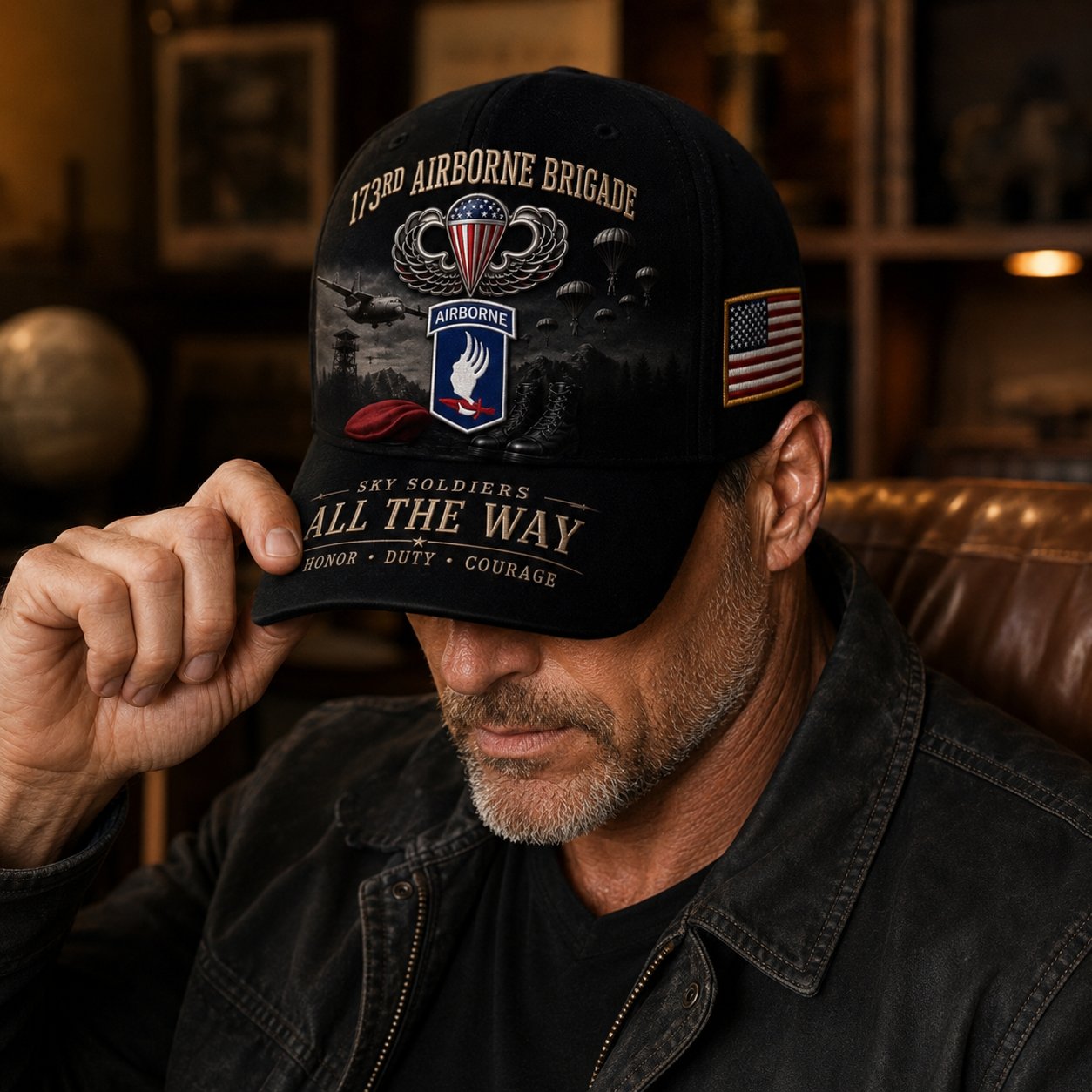 US Airborne Veteran Baseball Cap