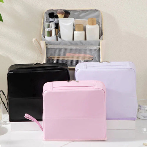 🔥Stylish Handheld Partitioned Cosmetic Bag