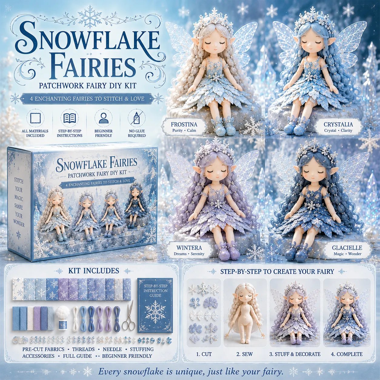 🧵Fairy Patchwork DIY Collection