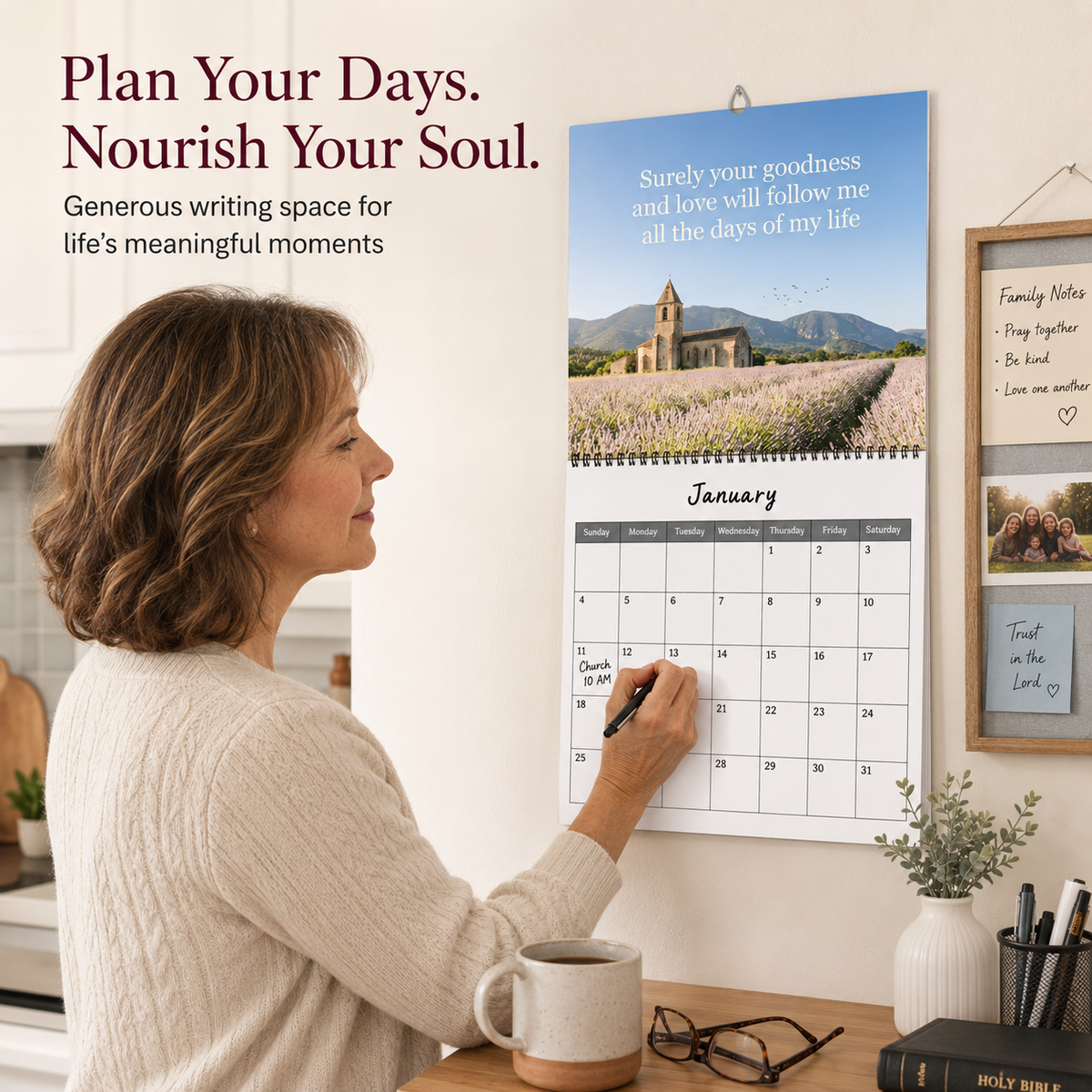 🌿 2027 Bible Verse Calendar — A Year Rooted in Faith ✝️