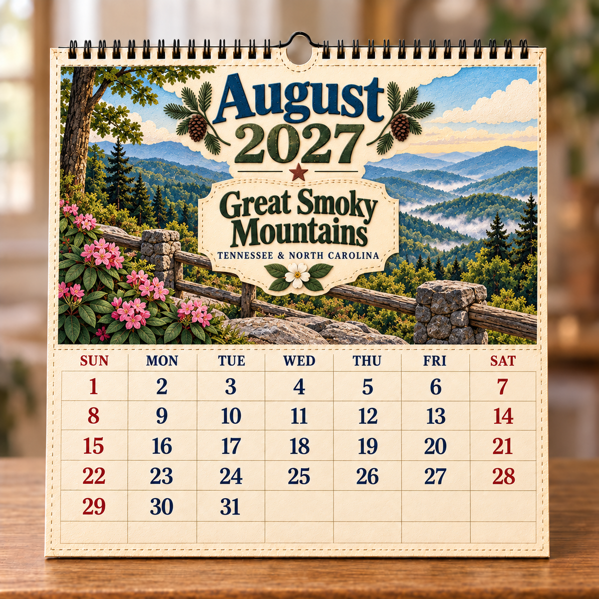 🧳 2027 Timeless American Destinations Wall Calendar
