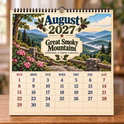 🧳 2027 Timeless American Destinations Wall Calendar
