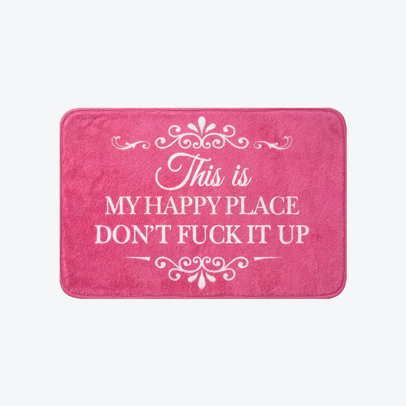 “This Is My Happy Place” Doormat