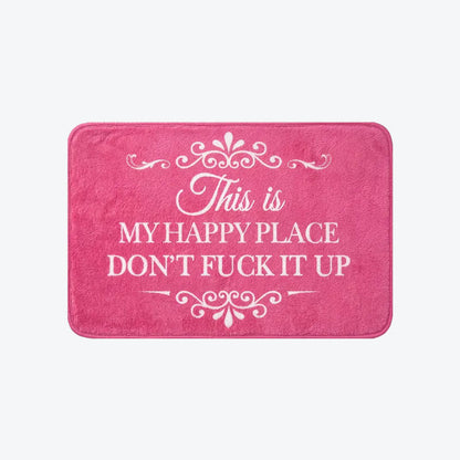 “This Is My Happy Place” Doormat