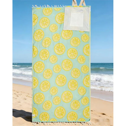 🏖️2-in-1 Convertible Towel & Backpack with Inner Zip Pocket & Sand-Repelling Fabric