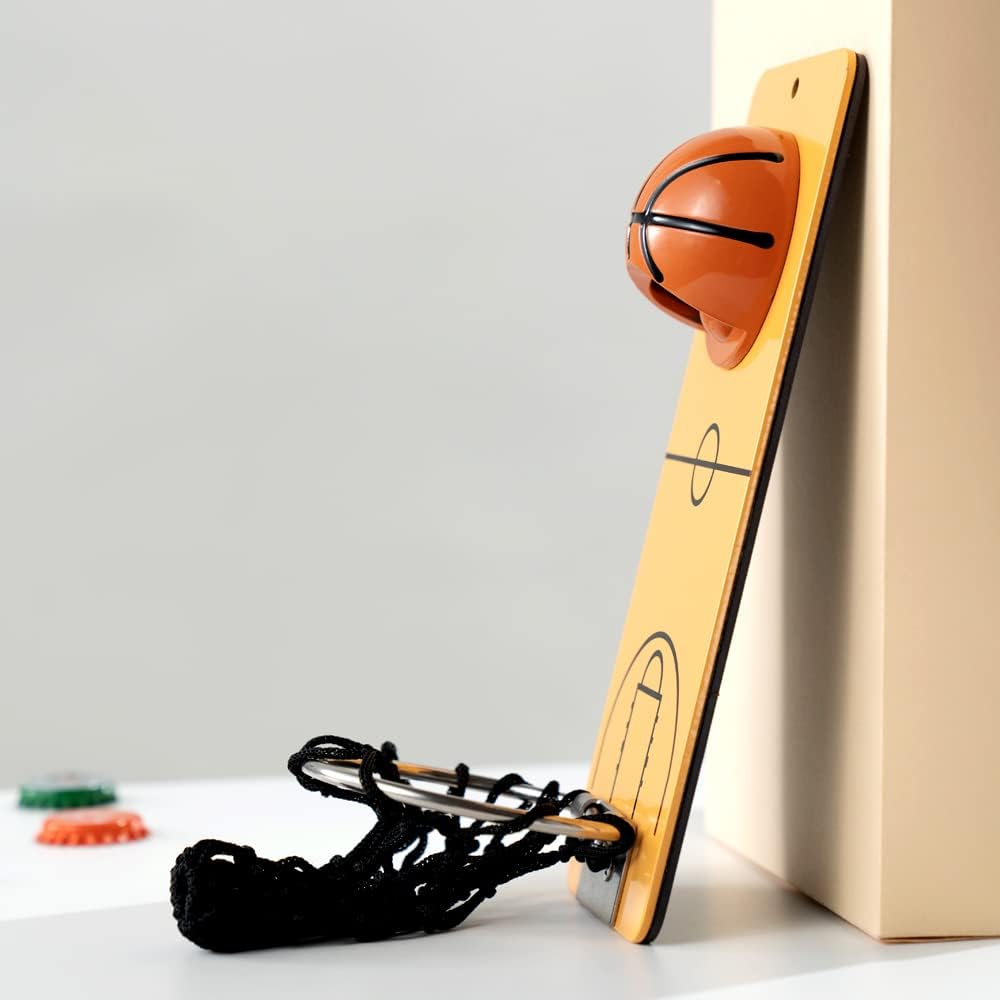 🏀 Wall Mount Basketball Bottle Opener with Caps Net