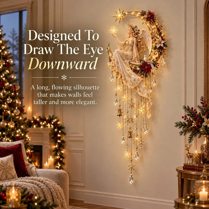 🔥Angel's Moonlit Starfall - Enlightened Christmas Angel Wall Decoration