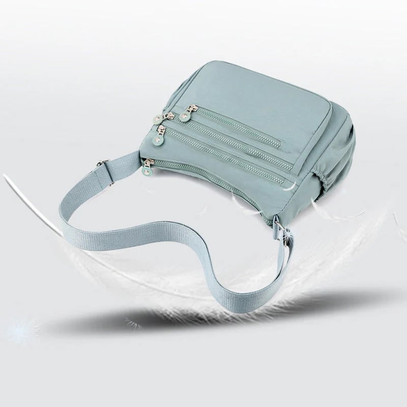 ✨ Lightweight Nylon Crossbody Bag – Multi-Pocket, Water-Resistant, Adjustable 🔧