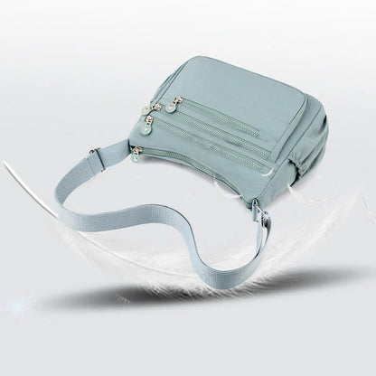 ✨ Lightweight Nylon Crossbody Bag – Multi-Pocket, Water-Resistant, Adjustable 🔧