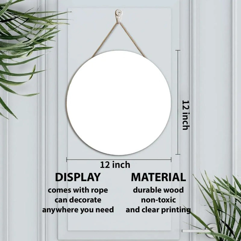 Round Floral Welcome Decor