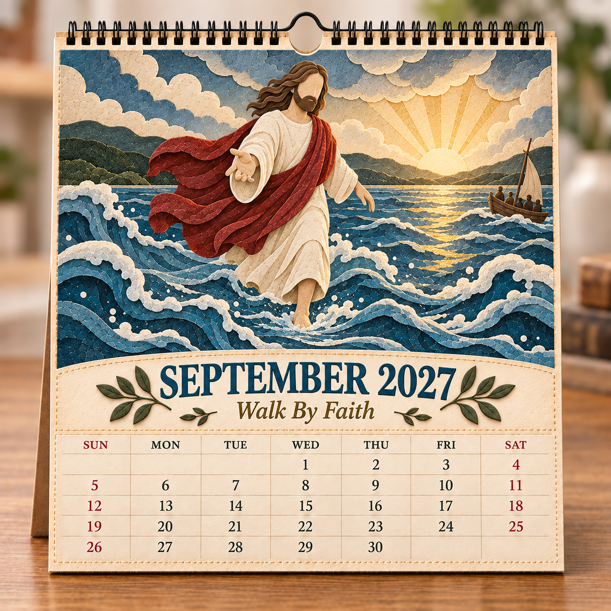 ✝️ 2027 A Year With Jesus Wall Calendar